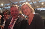 Führten parteiübergreifende Gespräche: alt Gemeinderat Hansjürg Freund (SVP) und Kantonsrätin Katrin Alder (FDP).