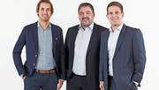 Für das operative Geschäft der Batag Treuhand AG verantwortlich: Benjamin Andermatt, Helmut Mettler und Manuel Eberle. (Bild: PD)