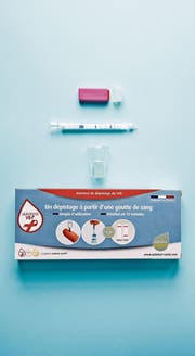HIV-Schnelltest für den Heimgebrauch. (Bild: AFP)