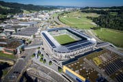 Das erste Spiel des Schweizer Männer-A-Nationalteams findet im Kybunpark statt. (Bild: Benjamin Manser)