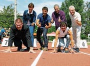 Daumen hoch für die neue Bahn im Burgerfeld: René Zweifel, Monika Knill, Ruedi Wolfender, Markus Thalmann, Dorena Raggenbass und Hansjürg Klein. (Bild: PD)