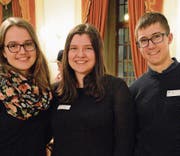 Bettina Wohlfender, Catherine Wagels und Lukas Gisi sind gespannt, wie die Volljährigkeit sein wird.