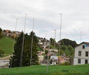 Das Bauland neben dem Schützenhaus soll künftig als Wohn- und Gewerbezone genutzt werden. (Bild: Andy Lehmann)