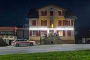 Der Pnos-Anlass fand im Restaurant Löwen in Kaltbrunn statt. (Bild: BENJAMIN MANSER (KEYSTONE))