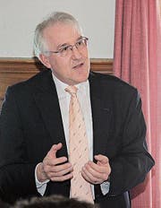 Der Präsident der RVM-Süd, Andreas Widmer, konnte für 2017 ein Rekordergebnis beim Wasserabsatz vermelden. (Bild: Christof Lampart)