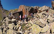 Zu finden nur mit GPS: Die österreichische Zollhütte am Schlappinerjoch. (Bild: Christoph Zweili)