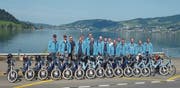 Die Ausfahrt mit den Mopeds war unterhaltsam und sorgte für gute Laune bei den Männerrieglern. PD