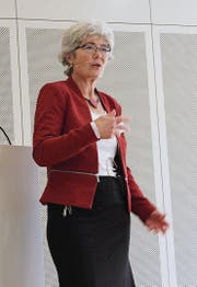 Die leitende Klinikärztin Dr. med. Regula Meinherz sprach zum Thema Lebensfreude. (Bild: Angela Adank)