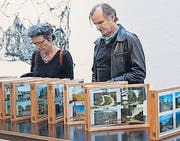 Leporello mit Postkarten von Raoul Müller im neuen Shed. (Bild: Donato Caspari)