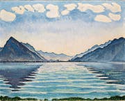 Ferdinand Hodlers Thunersee von 1905 ist in Genf und Bern zu sehen. (Bild: MAH Genf)