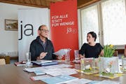 Martin Pfister, Präsident SP AI, und Vizepräsidentin Daniela Mittelholzer (Bild: Martin Schneider)