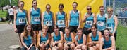 Die Turnerinnen des DTV Nesslau erreichten am regionalen Turnfest in Gams den elften Rang. (Bild: pd)