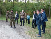 Spannende Einblicke für Ausserrhodens Politiker beim Truppenbesuch des Panzerbataillons 11. (Bild: PD)