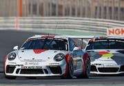 Philipp Frommenwiler (vorne) hat seinen Porsche im Griff. (Bild: PD)