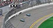 Der Thurgauer Philipp Frommenwiler zieht auf dem Oval von Daytona seine Runden. (Bild: Lexus/3GT Racing)