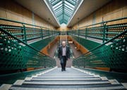 Die Sanierungen sind abgeschlossen: Rektor Felix Lengwiler im Bildungszentrum Arbon. (Bild: Andrea Stalder)