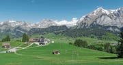 Die neue 6er-Sesselbahn soll vom Oberdorf (Bild) auf die Freienalp führen. (Bild: PD)
