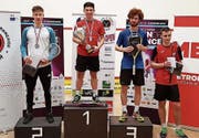 Yannick Wilhelmi (links) war die grosse Überraschung an den French Junior Open in Lille. (Bild: PD)