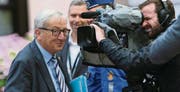 Im Fokus des öffentlichen Interesses: EU-Kommissionspräsident Jean-Claude Juncker trifft zum Gipfel ein. (Bild: epa/Olivier Hoslet)