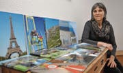Marlis Moreschis Fotobücher weisen auf ihre Hobbies hin: Die Familie, Ferienreisen und Mountainbike-Touren in vielen Regionen im In- und Ausland. (Bild: Heini Schwendener)