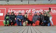 Marlen Fuchs, Michael Willers, Marc Zürcher, Isabella Deiss, Marc, Beni und Sven Bischofberger, Simone Dürr und Raphael Thür. (Bild: PD)