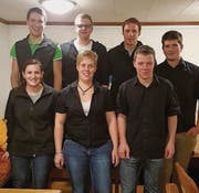 Der neue Vorstand der Landjugend Werdenberg: Thomas Schlegel, Martin Senn, Martin Alpiger, Elia Lippuner (hinten von links), Ariane Reich, Marion Benz und David Zäch (vorne von links). (Bild: pd)