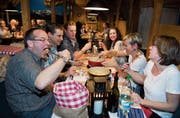 Der Fondue-Stadel war in den Vorjahren gut besucht. (Bild: Ralph Ribi)