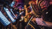 Thomas Ganschs Allstar-Big-Band an der letztjährigen Ausgabe des «Generations». (Bild: Andrea Stalder (7. Oktober 2016))