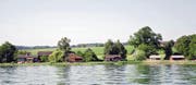 Handlungsraum «Natur und Landschaft»: Ferienhäuschen an einem mit Schilf bestandenen Naturufer bei Güttingen. (Bild: PD/Thurgauer Amt für Raumentwicklung)