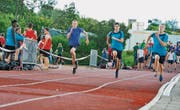 Gestern nachmittag fanden die Leichtathletik-Einzelwettkämpfe statt, zum Beispiel im Sprint. (Bild: Donato Caspari)