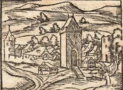 Die Stadt Waldshut in Sebastian Münzers «Cosmographia», um 1580. (Bild: PD)