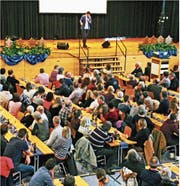 Der Dreikönigsanlass fand in der Mehrzweckhalle statt. (Bild: Fritz Bichsel)