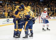 Der Ostschweizer Kevin Fiala gehört beim letztjährigen Stanley-Cup-Finalisten Nashville zum Stammpersonal. (Bild: AP)