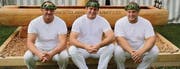 Mit Kranz: Stefan Burkhalter, Roland Krähenbühl und Beni Notz (v.l.) (Bild: Esther Lüthi)