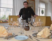 Erhielt dieses Jahr ebenfalls 13 Punkte vom Gastroführer Gault Millau: Giovanni Dutto, Restaurant Traube, Azmoos. (Bild: Alexandra Gächter)