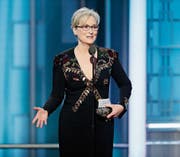Meryl Streep wurde 2017 an der Golden-Globes-Verleihung mit einem Preis für ihr Lebenswerk geehrt. (Bild: Paul Drinkwater/AP)