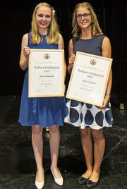 Julia Steinhauser und Selina Zanolari belegten den dritten und zweiten Rang. (Bild: Julia Kaufmann)