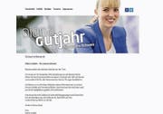 So sieht der Auftritt von Diana Gutjahr auf ihrer Homepage aus. (Bild: screenshot diana-gutjahr.ch)