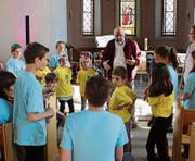 Kinder vom 1. Kindergarten bis zur 4. Klasse verbrachten einen interessanten Kindernachmittag. (Bild: Ruedi Eggenberger)