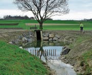 Der neue Sandfang befindet sich an der Krummbachstrasse zwischen Bürglen und Opfershofen. (Bild: PD)