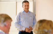 Ob der Andwiler CVP-Gemeindepräsident Dominik Gemperli die Mehrheit der Goldacher überzeugt, entscheidet sich am 25. September. (Bild: Rudolf Hirtl)