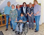 Freudige Gesichter im Lerchenhof anlässlich der Übergabe der Spende durch die Vorstandschaft der Frauengruppe Müllheim. (Bild: pd)