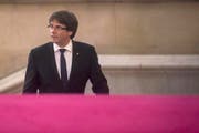 Der katalanische Regierungschef Carles Puigdemont will am Dienstag vor dem Regionalparlament sprechen. (Bild: QUIQUE GARCIA (EPA))