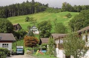 So präsentierte sich die Räfiser Halde am 26. August 2003, aufgenommen vom gleichen Ort wie das grosse Bild oben.