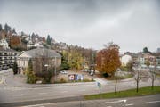 Der neue HSG-Campus soll beim Platztor gebaut werden. (Bild: Urs Bucher)