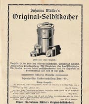 Für den Selbstkocher von Susanna Müller wurde in Zeitschriften geworben. (Bilder: pd)