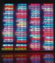 Mitten im Leben sind wir vom Tod umgeben: Bruce Naumans Neonarbeit «One Hundred Live and Die» von 1984. (Bild: pd)