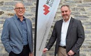 Herbert Bokstaller (links) übergibt das Präsidentschaftsamt an Rolf Pfeiffer. (Bild: Katharina Rutz)
