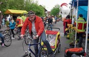Am Sonntag, 7. Mai, ist die Hauptstrasse zwischen der Grenze zu Sax und der Grabser Grenze von 10 bis 17 Uhr wegen des Slow-up für den motorisierten Verkehr gesperrt und steht in dieser Zeit ausschliesslich dem Langsamverkehr zur Verfügung. (Bild: Heini Schwendener)