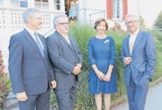 Die Referentin und die Referenten: Siegfried Winkelbeiner, Roger Hochreutener, Ursi Dommer und Martin Klöti. (Bild: Hanspeter Thurnherr)